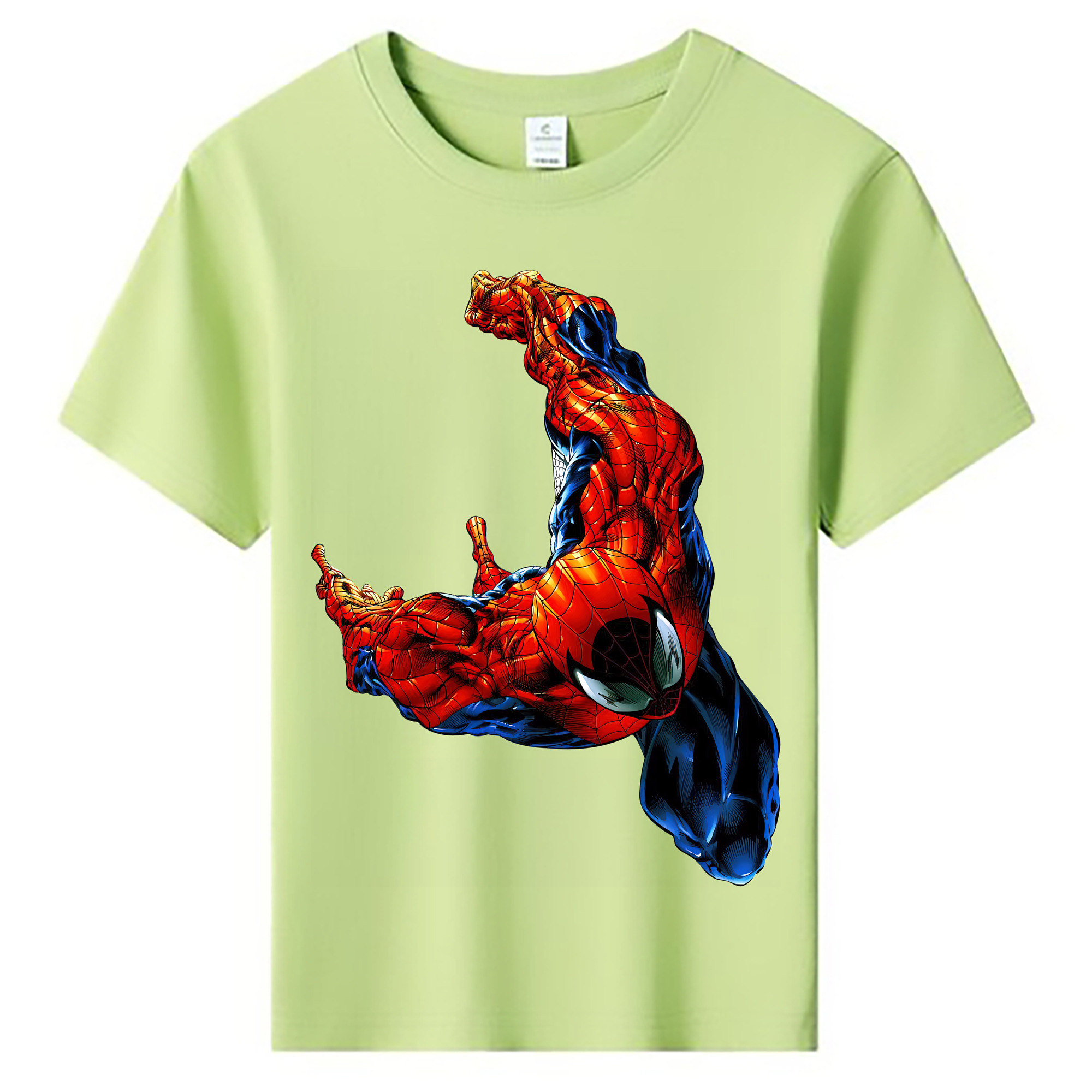 （画像用） Spider Man スパイダーマン 綿100％キッズTシャツ（フロントプリント）